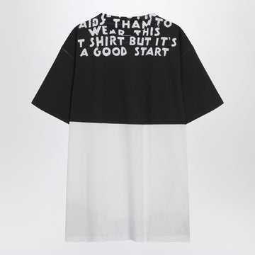 MM6 Maison Margiela White/black cotton AIDS T-shirt