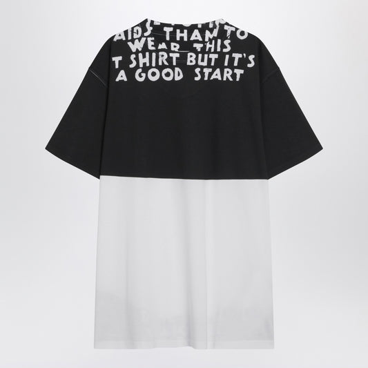 MM6 Maison Margiela White/black cotton AIDS T-shirt