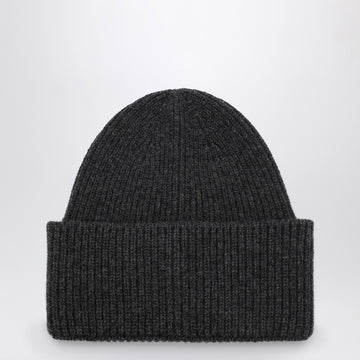 Destin Anthracite grey cashmere blend beanie