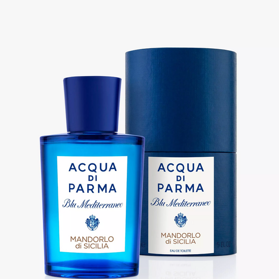 Acqua di Parma perfume bottle and packaging on a white background