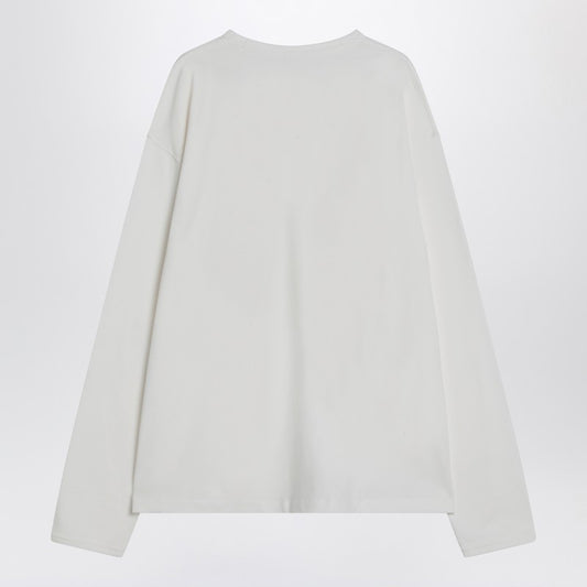 LEMAIRE White cotton-linen jumper