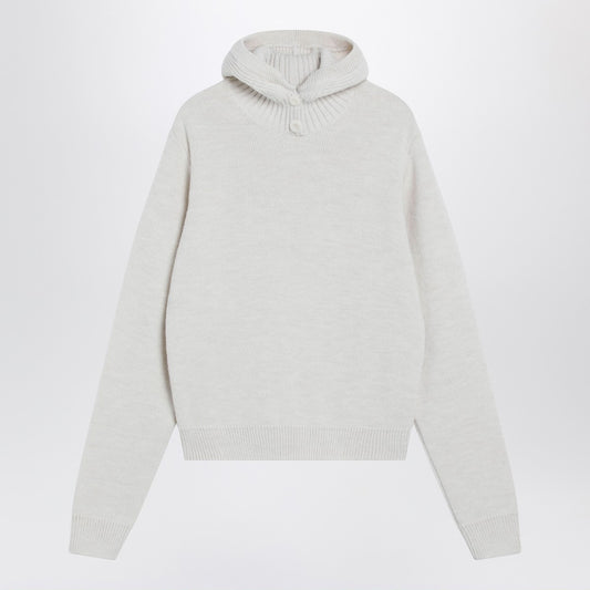 LEMAIRE Cream hooded sweater