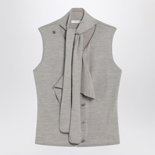 LEMAIRE Taupe wool blend waistcoat