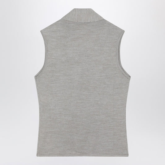 LEMAIRE Taupe wool blend waistcoat