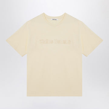 Wales Bonner Organic cotton light yellow T-shirt