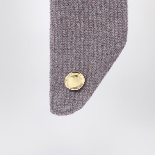 DARKPARK Brown cashmere balaclava