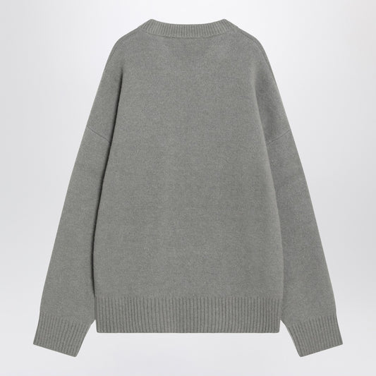 Ami Paris Grey wool blend sweater Ami De Coeur