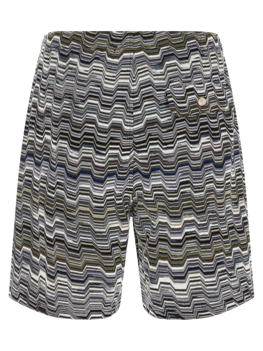 Missoni Irregular Zigzag Bermuda Shorts