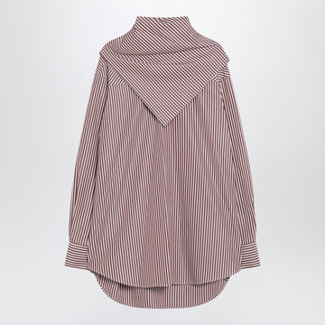 Ami Paris Cherry-coloured striped bandana shirt
