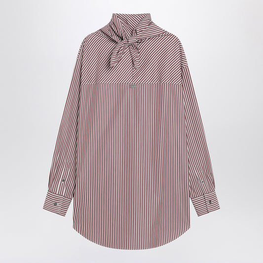 Ami Paris Cherry-coloured striped bandana shirt