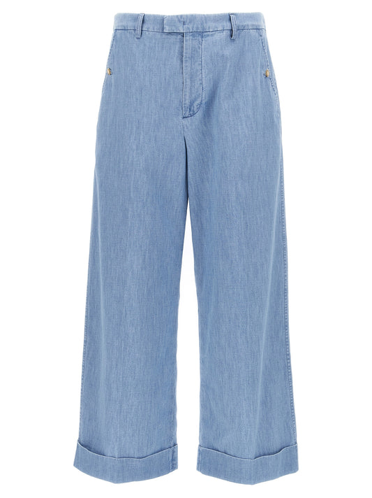 Valentino Garavani Turn-up Jeans