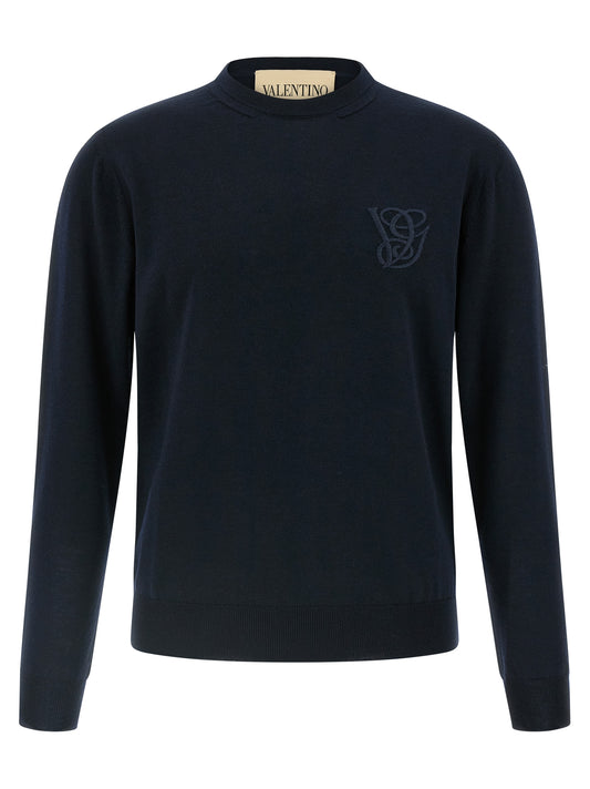Valentino Garavani Logo Embroidery Sweater