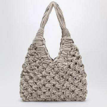Hibourama Vannifique Crystal Bag in Ivory Velvet