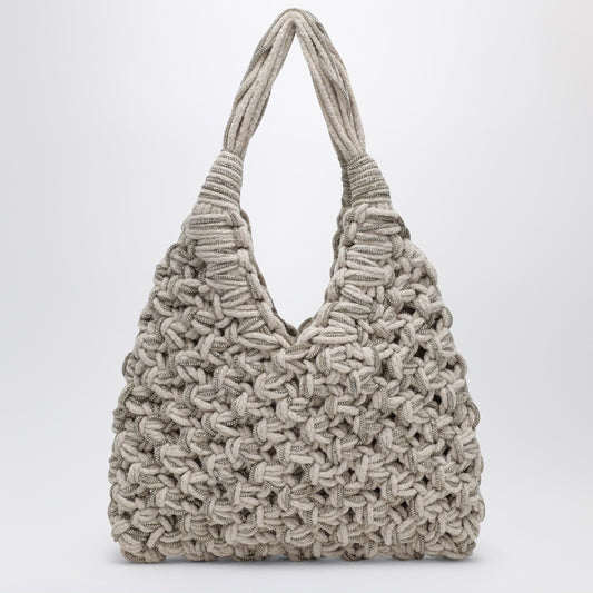 Hibourama Vannifique Crystal Bag in Ivory Velvet