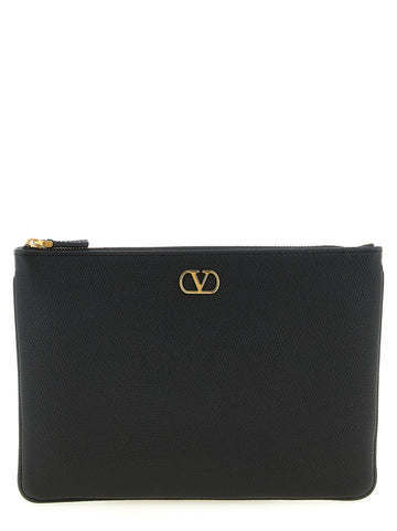 Valentino Garavani Vlogo Medium Clutch Bag