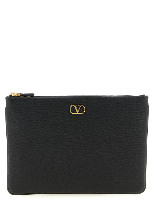 Valentino Garavani Vlogo Medium Clutch Bag