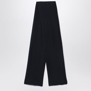 Destin Black wool scarf