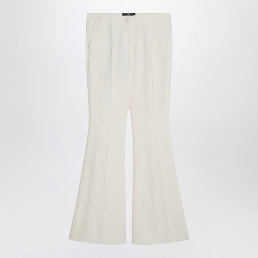 ETRO Flared trousers in ivory viscose