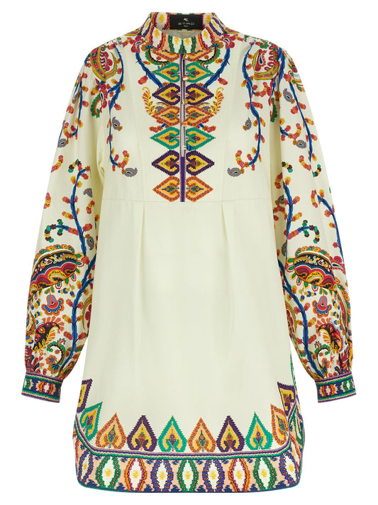 Etro Printed Poplin Dress