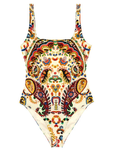 Etro Floral Paisley One-piece Swimsuit