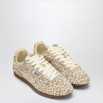 AUTRY Windspin sneakers in animalier pony skin