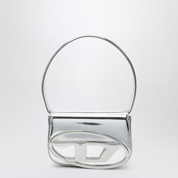 Diesel 1DR Iconic bag in mirrored silver leather
