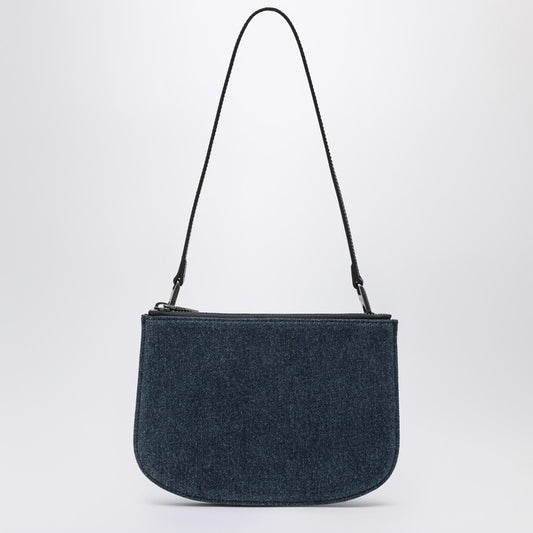 Diesel 1DR Twin shoulder bag in blue denim