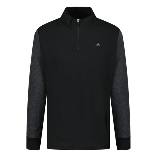 Adidas Goto Quarter Zip Golf Jacket Black