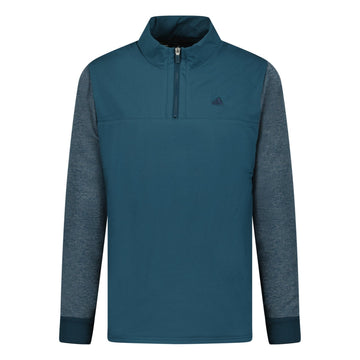 Adidas Goto Quarter Zip Golf Jacket Dark Blue