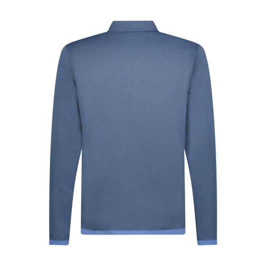Adidas Micro Dot Quarter Zip Sweatshirt Blue