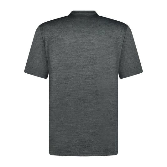 Adidas Stripe Golf Polo Dark Grey