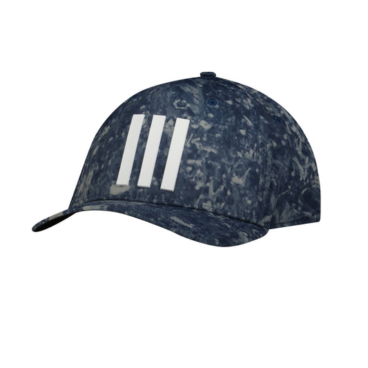 Adidas Tour 3 Stripe Print Golf Cap Navy Camo