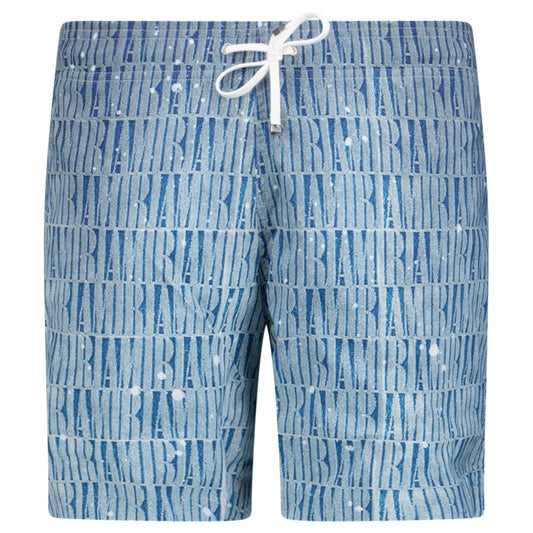 Amiri Gradient Drawstring Swim Shorts Blue