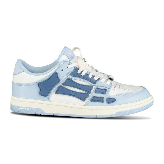 Amiri Skeleton Low Top Trainers Baby Blue & White