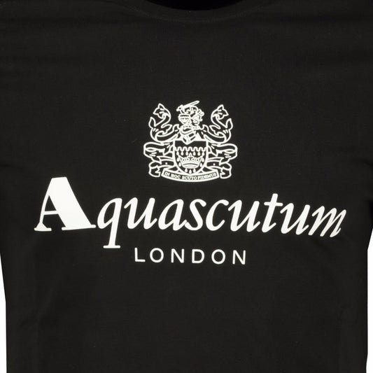 Aquascutum Chest Logo T-Shirt Black