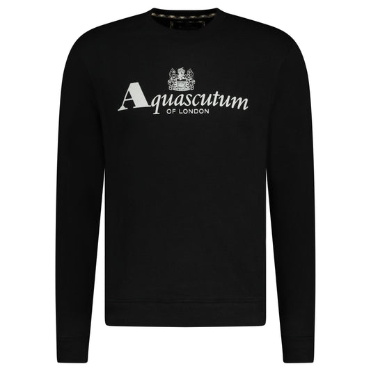 Aquascutum Classic Logo Sweatshirt Black