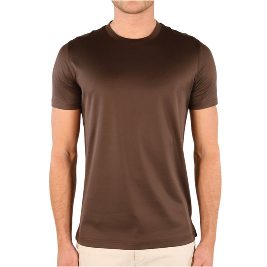 Bespoke Styling Mercerized Cotton T-Shirt Brown