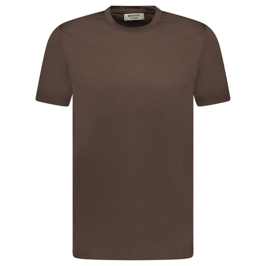 Bespoke Styling Mercerized Cotton T-Shirt Brown
