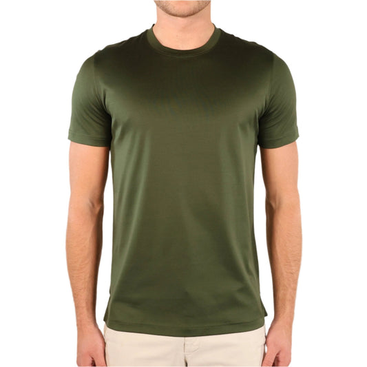 Bespoke Styling Mercerized Cotton T-Shirt Dark Green