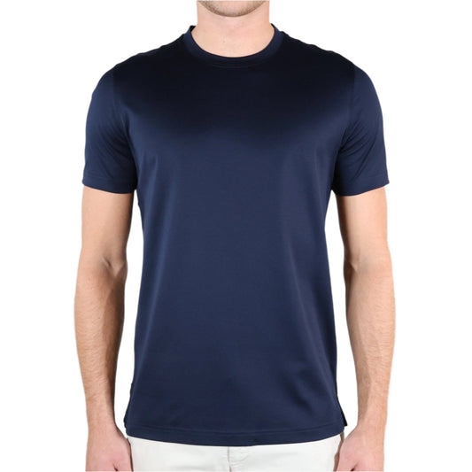 Bespoke Styling Mercerized Cotton T-Shirt Navy