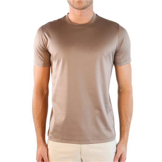 Bespoke Styling Mercerized Cotton T-Shirt Taupe