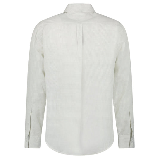 Bottega Veneta Cotton Linen Check Shirt in Brown/Bay Leaf