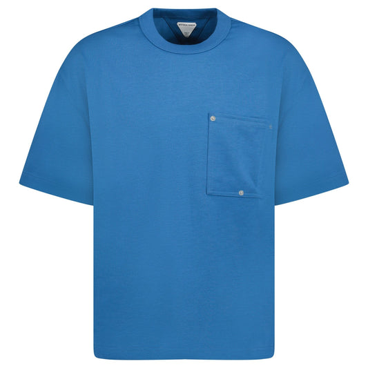 Bottega Veneta Heavy Jersey T-Shirt Pacific Blue