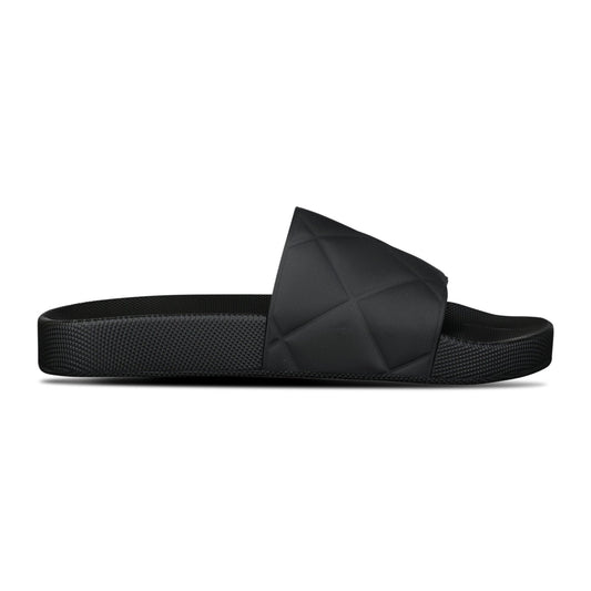 Bottega Veneta Quilted Sliders Black