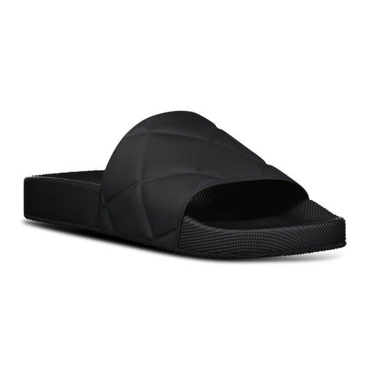 Bottega Veneta Quilted Sliders Black
