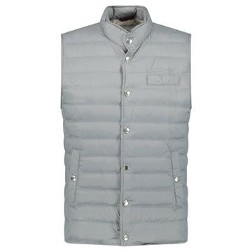 Brunello Cucinelli Button-Up Down Gilet Grey