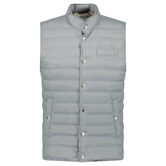 Brunello Cucinelli Button-Up Down Gilet Grey