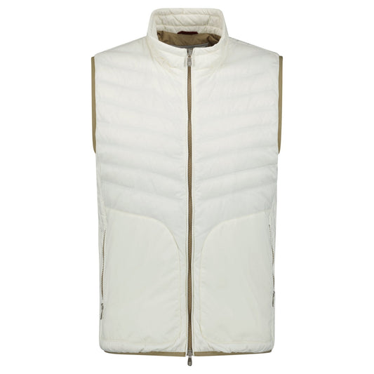 Brunello Cucinelli Zip-Up Down Gilet White