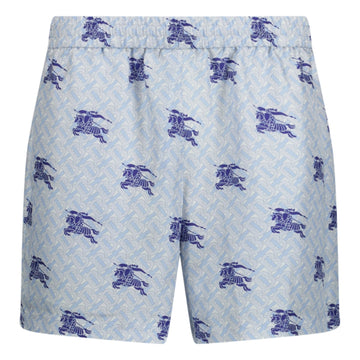 Burberry 'Brandon' Silk Shorts Blue