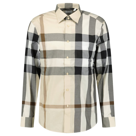 Burberry 'Claverdon' Check Shirt in Modern Beige